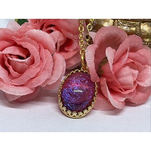 Gold Crown Setting Me I am Fire Opal Christmas Gift Daughter Mom 18x13 Dragons B - Picture 8 of 11